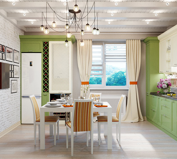 Фото из портфолио Три интерьера для одной кухни – фотографии дизайна интерьеров на INMYROOM