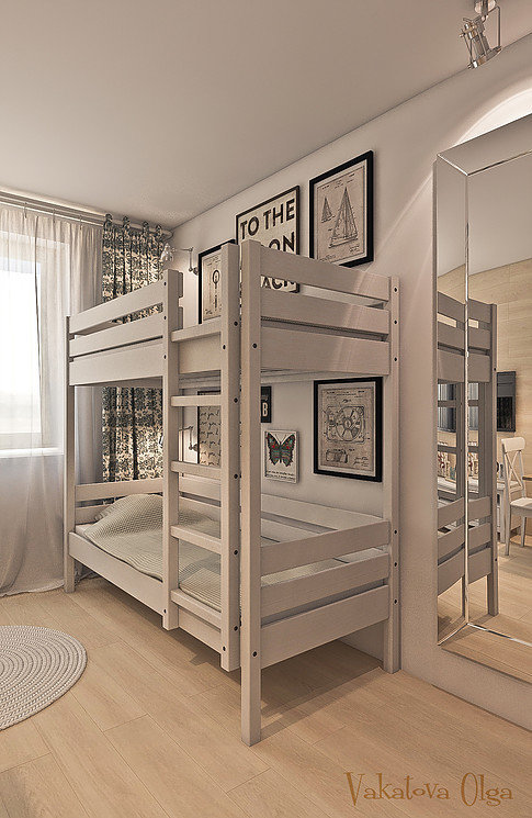 Фото из портфолио Интерьер комнаты хостела в стиле IKEA. – фотографии дизайна интерьеров на INMYROOM