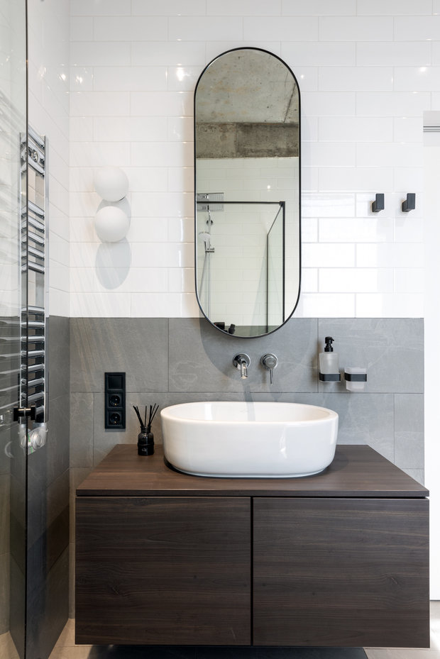 Фотография: Ванная в стиле Минимализм, Современный, Квартира, Проект дня, Киев, PLANiUM, 4 и больше, Более 90 метров – фото на INMYROOM