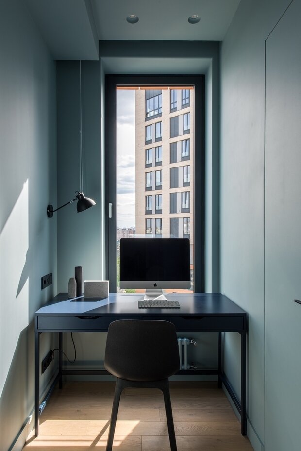 Фотография: Кабинет в стиле Современный, Квартира, Проект недели, Москва, 3 комнаты, Более 90 метров, Ксения Скорогод – фото на INMYROOM