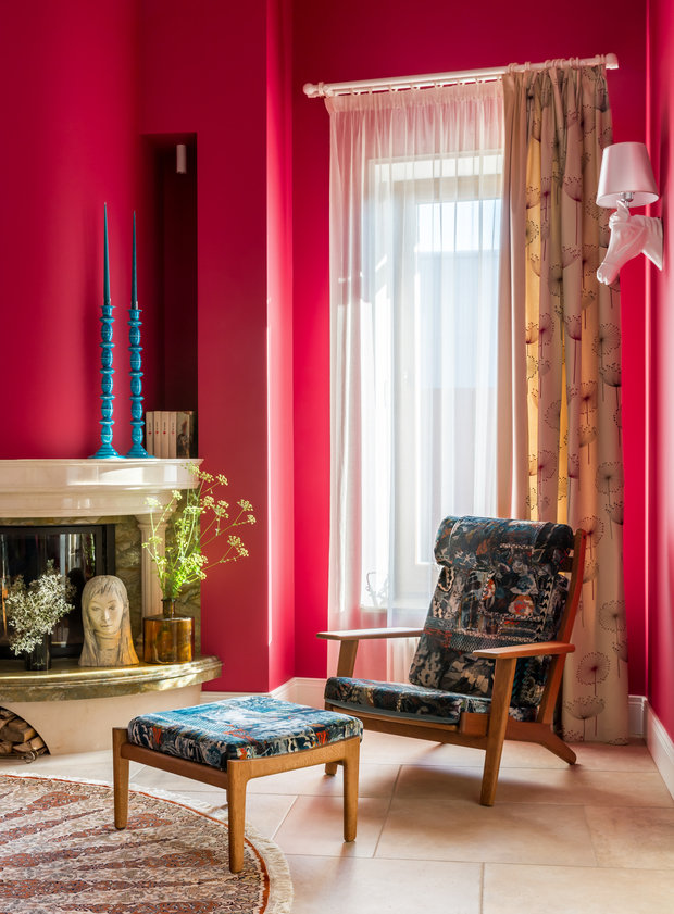 Фотография: Гостиная в стиле Эклектика, Дом, Проект недели, Дача, Московская область, 4 и больше, Более 90 метров, Мария Безрукова – фото на INMYROOM