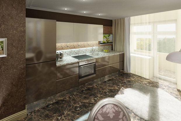 Фото из портфолио Однокомнатная квартира) – фотографии дизайна интерьеров на INMYROOM