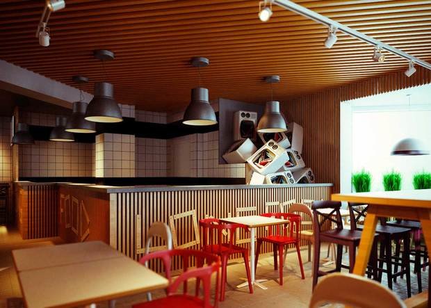 Фото из портфолио Pizza Time – фотографии дизайна интерьеров на INMYROOM