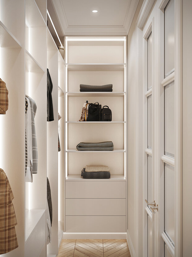 Фото из портфолио Дизайн-проект квартиры в ЖК «Logos (Логос)» в стиле французская классика – фотографии дизайна интерьеров на INMYROOM