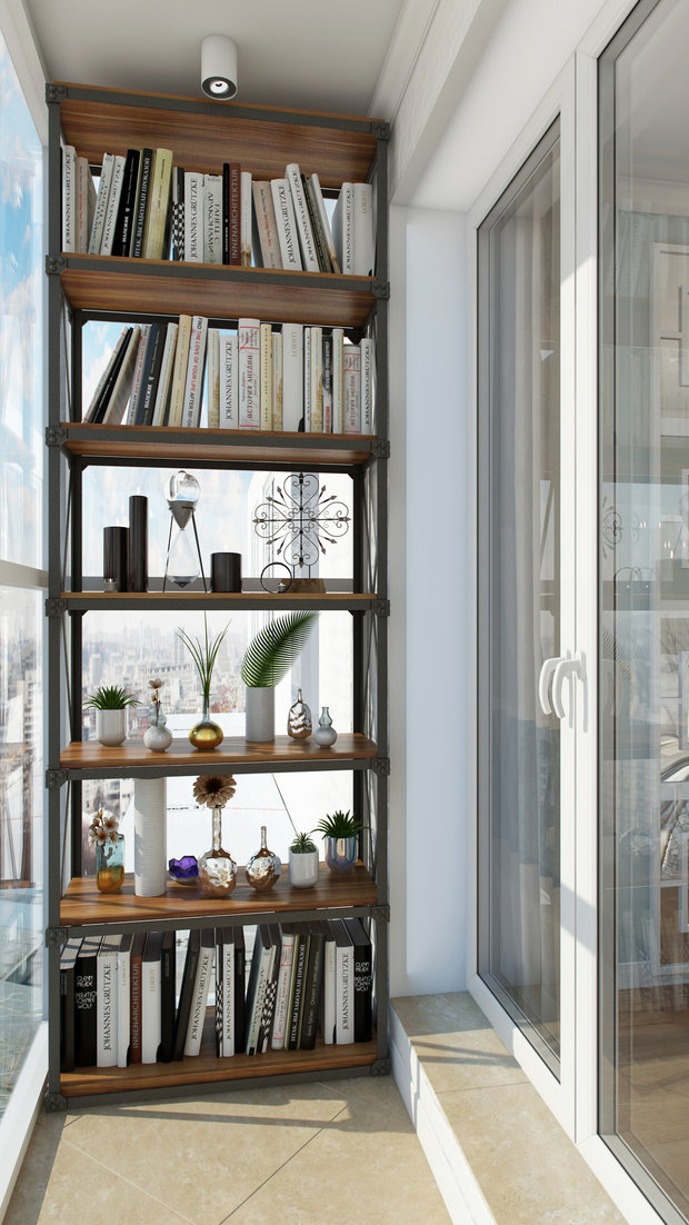 Фотография: Балкон в стиле Скандинавский, Современный, Квартира, Проект недели, Санкт-Петербург, новостройка, Дарья Пикова, Монолитный дом, 4 и больше, Более 90 метров – фото на INMYROOM