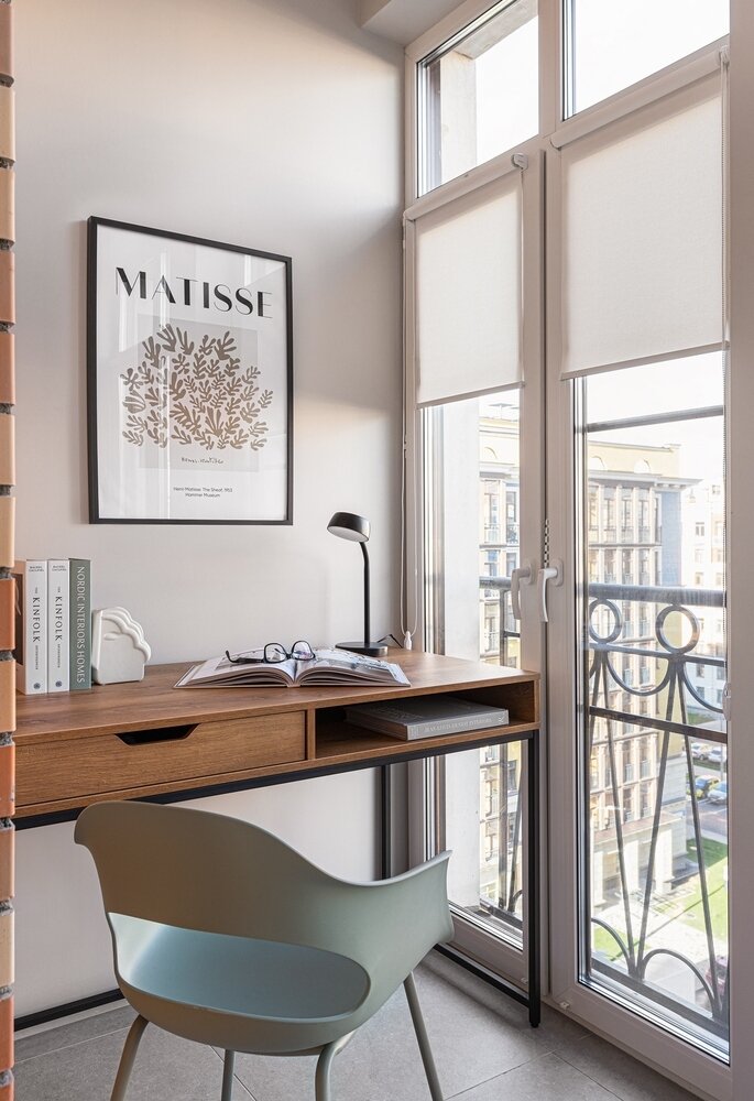 Фотография: Балкон в стиле Скандинавский, Современный, Квартира, Проект недели, Москва, 2 комнаты, 60-90 метров, Мария Пашкевич – фото на INMYROOM