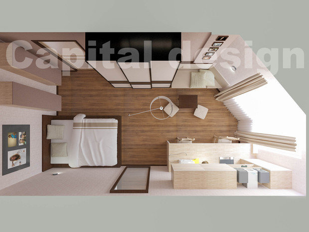 Фото из портфолио Дизайн малогабаритной квартиры – фотографии дизайна интерьеров на INMYROOM