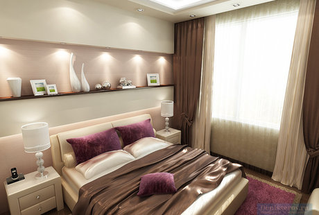 Спальня 12 кв. м в современном стиле