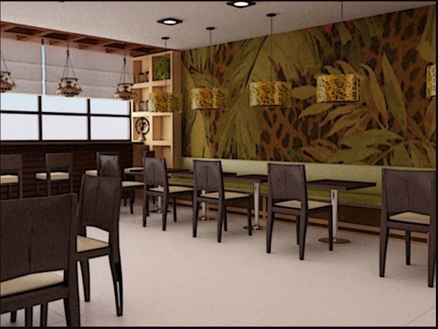 Фото из портфолио Эко-Кафе "UNIQUE Organic Bar" – фотографии дизайна интерьеров на INMYROOM