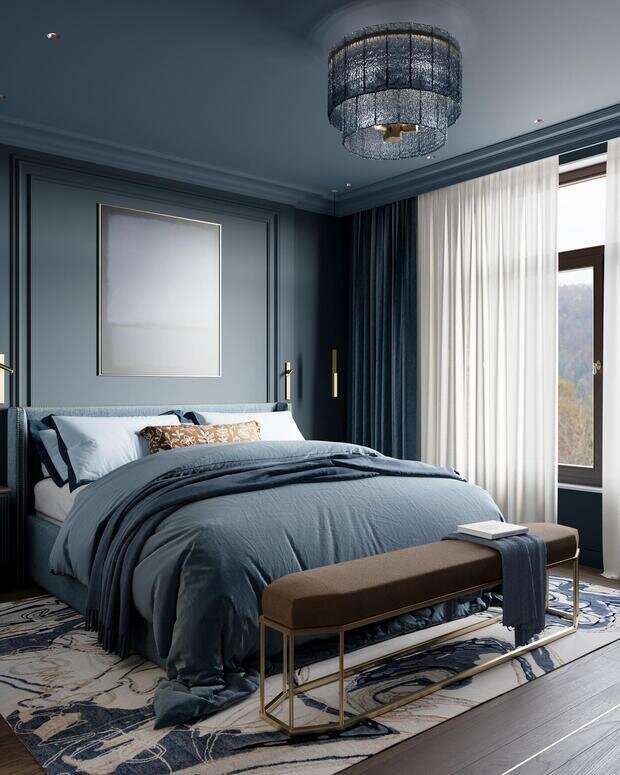 Фото из портфолио Дизайн интерьера квартиры в ЖК «Noble (Нобл)» с элементами американской классики – фотографии дизайна интерьеров на INMYROOM