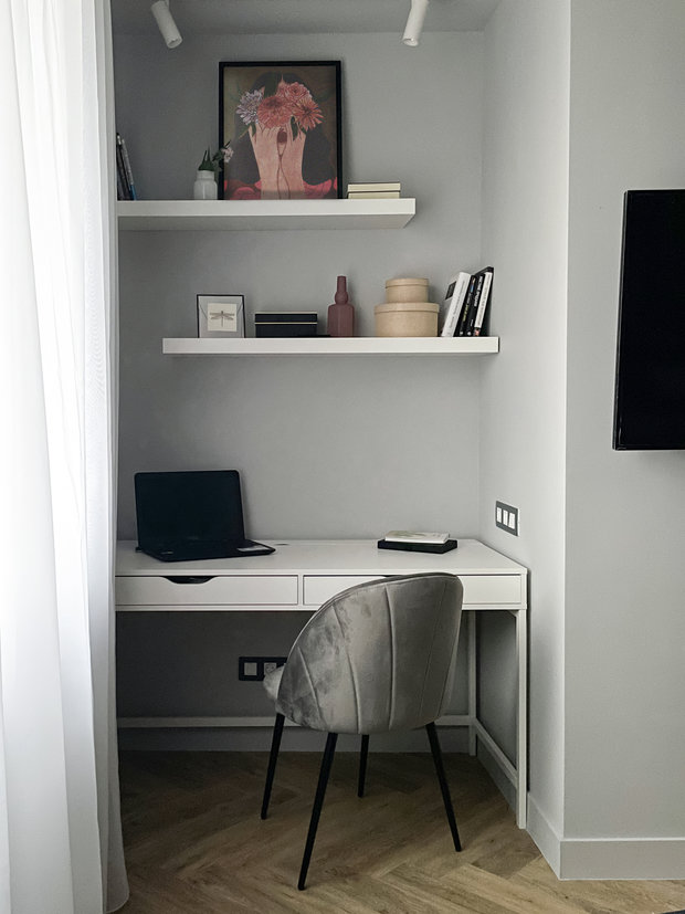 Фото из портфолио Спальня в черничном цвете – фотографии дизайна интерьеров на INMYROOM