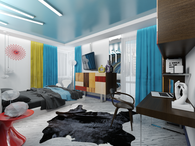 Фотография: Спальня в стиле Хай-тек, Интерьер комнат, Проект недели – фото на INMYROOM