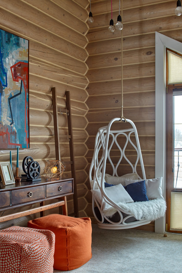 Фотография: Мебель и свет в стиле Прованс и Кантри, Эклектика, Дом, Проект недели, Дача, Илья Хомяков, Светлана Хомякова, Московская область, дом из бруса – фото на INMYROOM