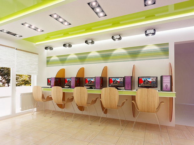 Фото из портфолио Интернет - кафе – фотографии дизайна интерьеров на INMYROOM