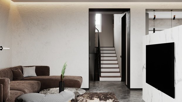 Фото из портфолио Жилой дом в Москве 240 m2 – фотографии дизайна интерьеров на INMYROOM