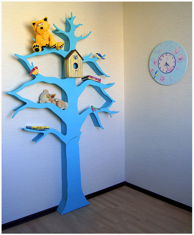 Фото из портфолио Дерево-стеллаж для детской комнаты – фотографии дизайна интерьеров на INMYROOM