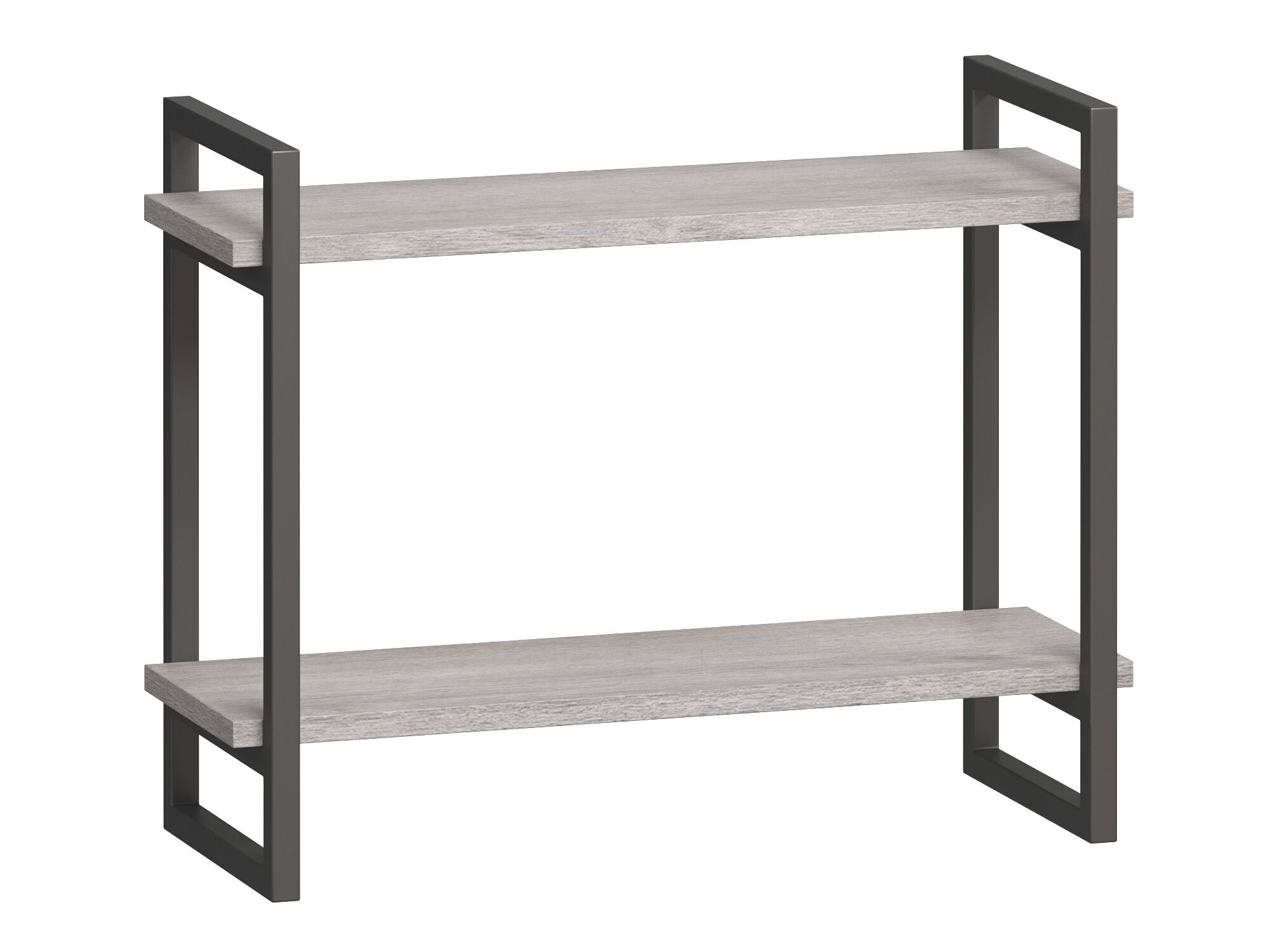 Полка подвесная Мальборк 2 серо-черного цвета