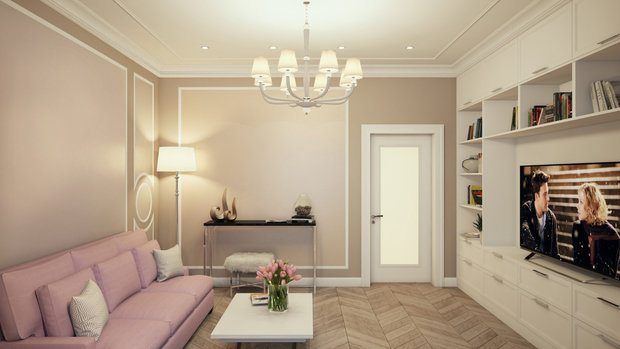 Фото из портфолио 10 Легкая классика в Сталинке – фотографии дизайна интерьеров на INMYROOM