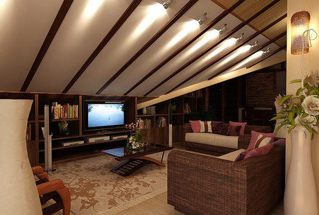 Дизайн-проект мансарды 100 кв. м