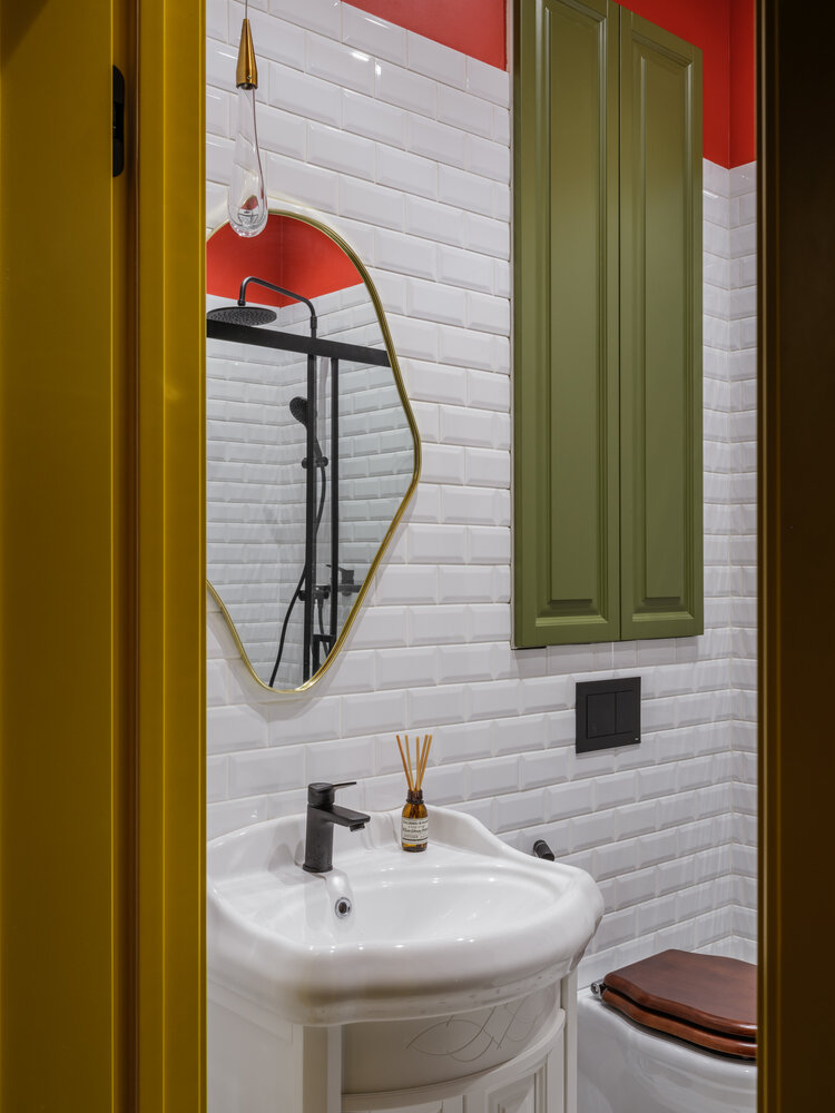 Фотография: Ванная в стиле Современный, Эклектика, Квартира, Проект недели, Москва, Монолитный дом, 4 и больше, Более 90 метров, Кристина Чернова – фото на INMYROOM Фотография: Ванная в стиле Современный, Эклектика, Квартира, Проект недели, Москва, Монолитный дом, 4 и больше, Более 90 метров, Кристина Чернова – фото на INMYROOM