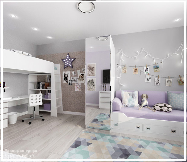Фото из портфолио Светлая квартира 75 кв.м. – фотографии дизайна интерьеров на INMYROOM