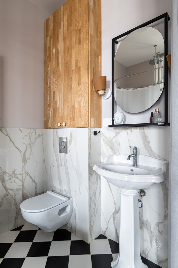 Фотография: Ванная в стиле Эклектика, Классический, Лофт, Квартира, Студия, Проект недели, Москва, 40-60 метров, Студия дизайна интерьеров Алексея Сушкова, Алексей Сушков – фото на INMYROOM