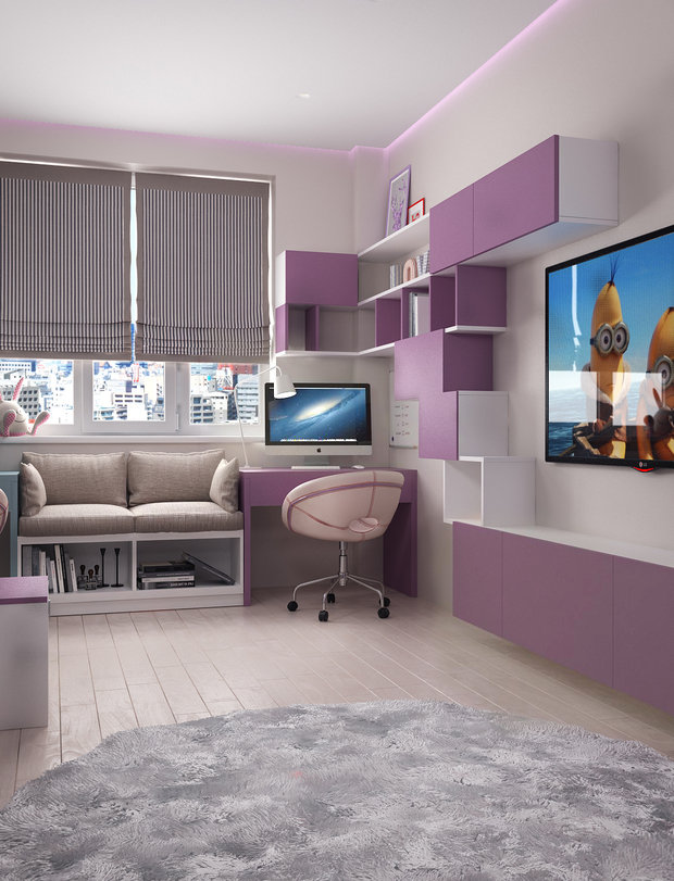 Фото из портфолио Уютная детская – фотографии дизайна интерьеров на INMYROOM