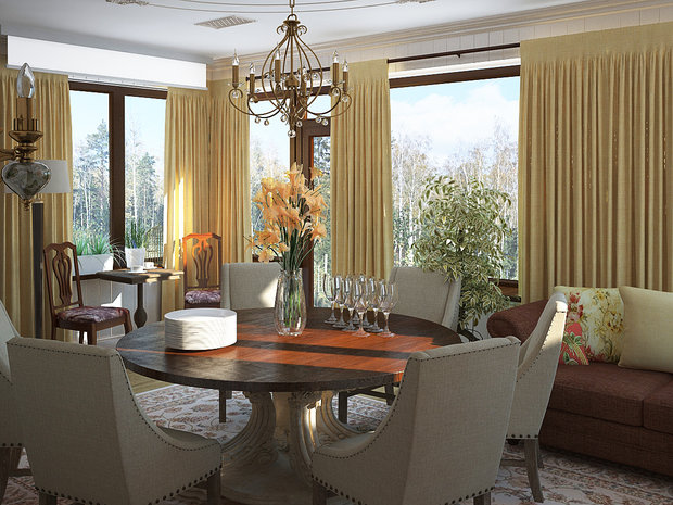 Фото из портфолио Загородный дом для большой семьи – фотографии дизайна интерьеров на INMYROOM