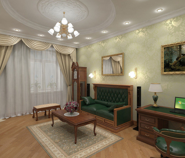 Фото из портфолио "Благородная" классика в однокомнатной квартире – фотографии дизайна интерьеров на INMYROOM