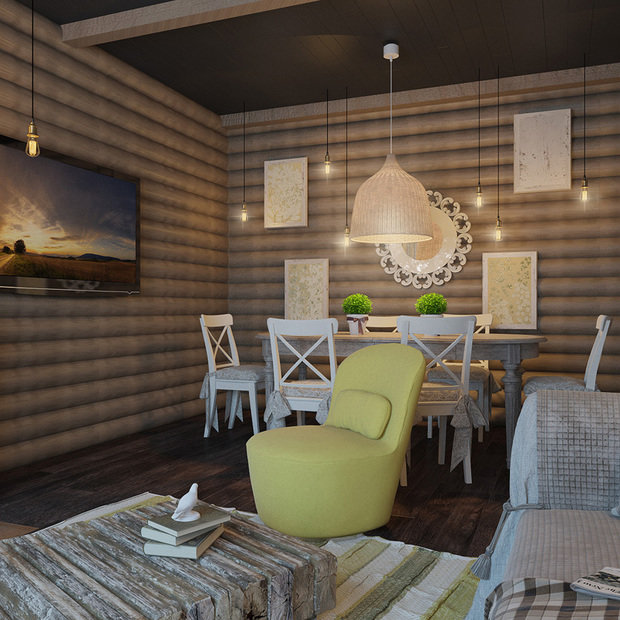 Фото из портфолио Уютный маленький гостевой домик г.Реж – фотографии дизайна интерьеров на INMYROOM