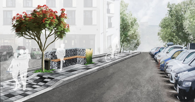 Фото из портфолио Концепция благоустройства прилегающей территории г. Москва – фотографии дизайна интерьеров на INMYROOM