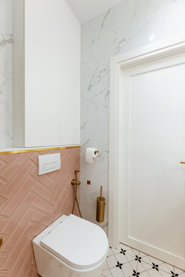 Фотография: Ванная в стиле Современный, Квартира, Проект дня, Эко, Блочный дом, 4 и больше, 60-90 метров, Анна Терентьева – фото на INMYROOM