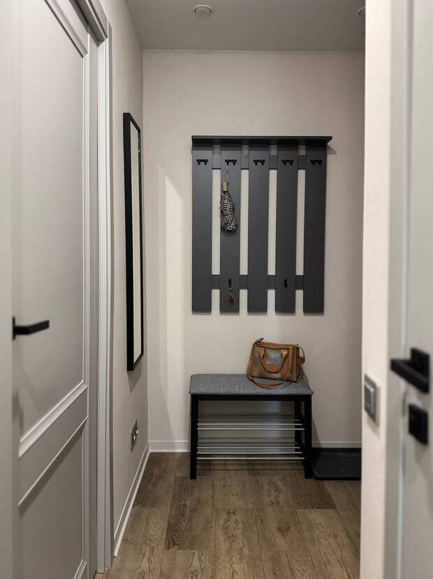 Фотография: Прихожая в стиле Скандинавский, Современный, Квартира, Проект дня, Санкт-Петербург, Хрущевка, 2 комнаты, 40-60 метров, Анна Карачева – фото на INMYROOM