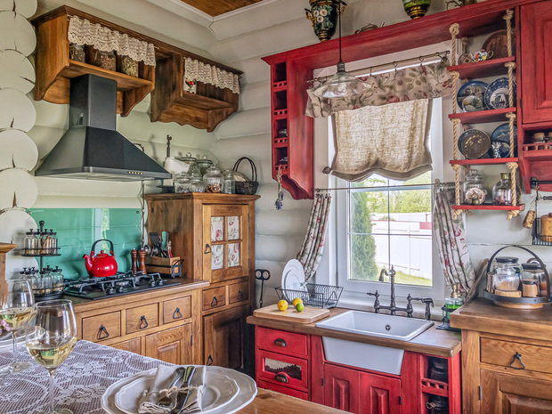 Фотография: Кухня и столовая в стиле Прованс и Кантри, Эклектика, Дом, Проект недели, Дом и дача, Московская область, 4 и больше, Более 90 метров, Ирина Осипова – фото на INMYROOM