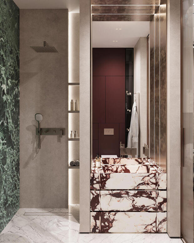 Фото из портфолио Дизайн интерьера квартиры в ЖК «ID Парк Победы» в стиле неоклассика – фотографии дизайна интерьеров на INMYROOM