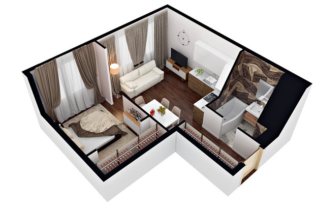 Фото из портфолио 3D-планировки – фотографии дизайна интерьеров на INMYROOM