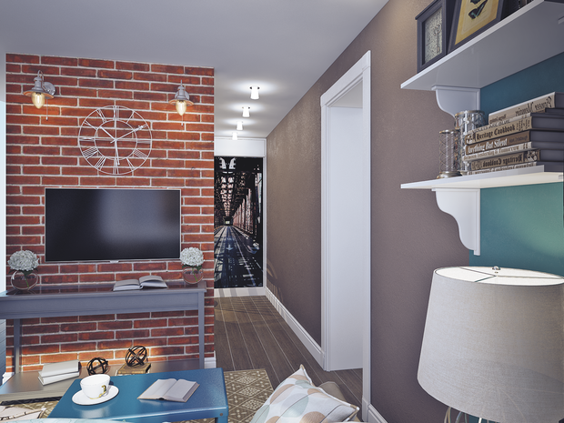 Фото из портфолио Квартира в Москве. 30 жилых метров – фотографии дизайна интерьеров на INMYROOM