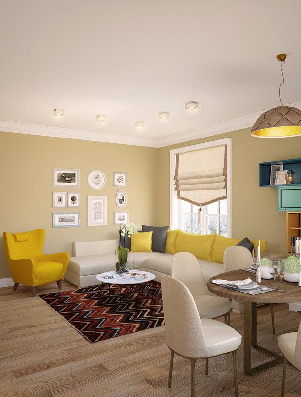 Фото из портфолио Солнечное настроение – фотографии дизайна интерьеров на INMYROOM