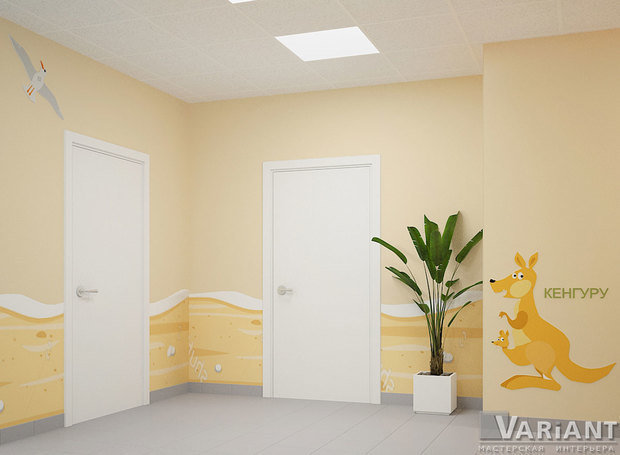 Фото из портфолио Дизайн детской поликлиники ул.Проспект Победы – фотографии дизайна интерьеров на INMYROOM