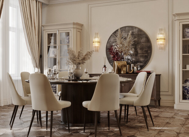 Фото из портфолио Классический интерьер двухуровневой квартиры  – фотографии дизайна интерьеров на INMYROOM