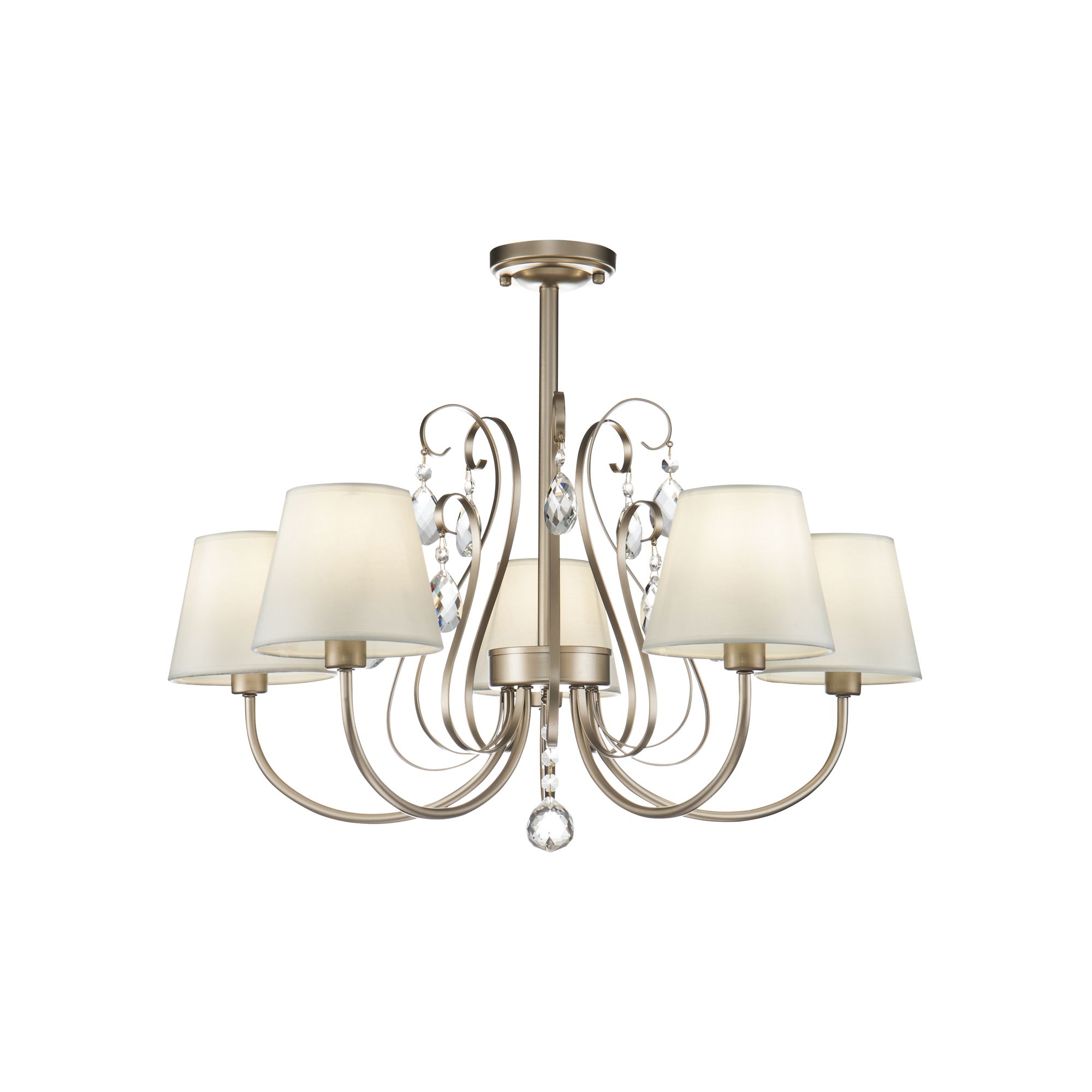 Потолочная люстра Vanda с белыми плафонами