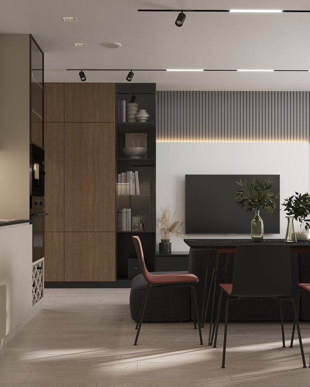 Фото из портфолио Современный интерьер в ЖК «Znak», Ижевск, 73 кв. м2 – фотографии дизайна интерьеров на INMYROOM