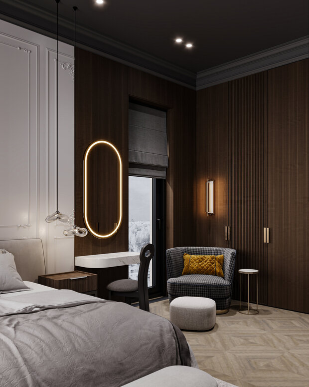 Фото из портфолио Квартира в стиле "Современная классика" 130 кв.м. – фотографии дизайна интерьеров на INMYROOM