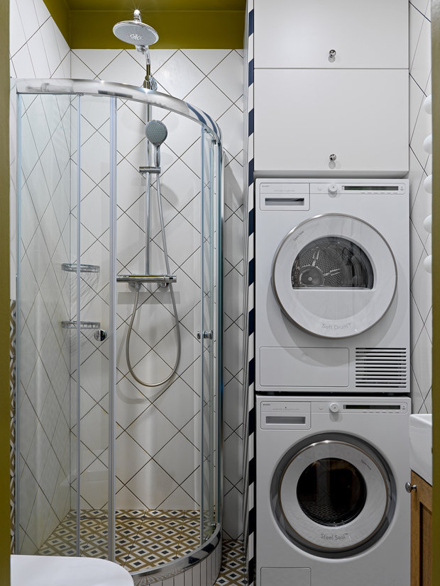 Фотография: Ванная в стиле Современный, Эклектика, Квартира, Проект недели, Санкт-Петербург, Макс Жуков, Виктор Штефан, ToTaste Studio, 3 комнаты, 60-90 метров – фото на INMYROOM