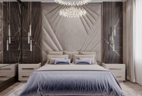 Дизайн интерьера квартиры для молодой девушки в стиле ар-деко