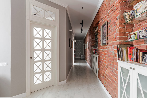 Фотография: Прихожая в стиле Скандинавский, Эклектика, Квартира, Проект недели, Санкт-Петербург, 3 комнаты, Более 90 метров, Анна Плакунова – фото на INMYROOM