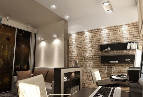 Рабочий кабинет, стиль минимализм