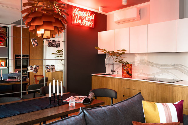 Фотография: Кухня и столовая в стиле Современный, Лепнина, Гид, «Европласт», Светлана Гаврилова, Европласт, Бюро «Общая Площадь», Lesh, Павел Науменко, Серж Махов, Елена Скутова, Александр Козлов, лепной декор, молдинги – фото на INMYROOM