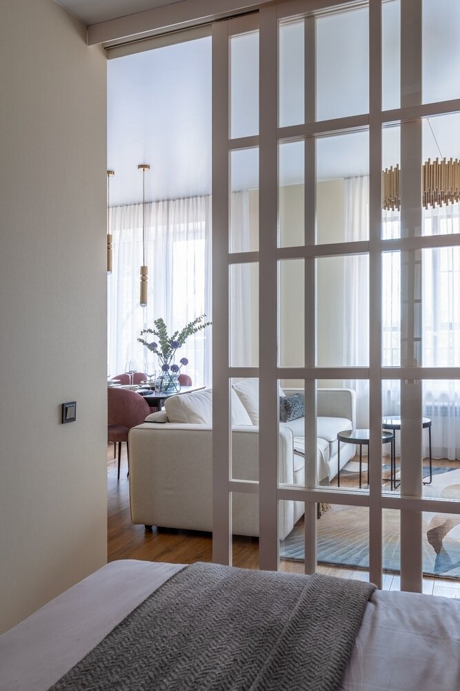 Фотография: Гостиная в стиле Современный, Квартира, Проект недели, Новосибирск, 2 комнаты, 40-60 метров, Алиса Гринева – фото на INMYROOM Фотография: Гостиная в стиле Современный, Квартира, Проект недели, Новосибирск, 2 комнаты, 40-60 метров, Алиса Гринева – фото на INMYROOM