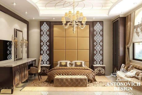 Карамельно-шоколадное настроение в интерьере спальни